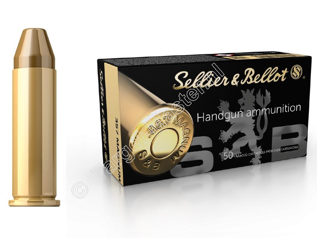 Sellier & Bellot Munitie .357 Magnum 158 grain Full Metal Jacket verpakking 50